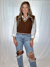 Load image into Gallery viewer, Brownie Batter Sweater Vest