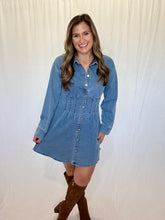 Load image into Gallery viewer, Denim Elegance Dress