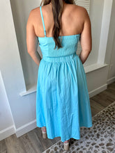 Load image into Gallery viewer, Topaz Blue Midi Dress