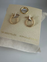 Load image into Gallery viewer, Textured U Shape Hoops