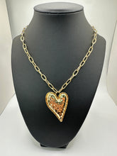 Load image into Gallery viewer, Hammered Heart Necklace