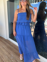 Load image into Gallery viewer, Boho Blue Skirt