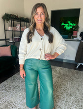 Load image into Gallery viewer, Feeling Festive Faux Leather Pants