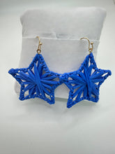 Load image into Gallery viewer, Wrapped Raffia Star Shape Earrings