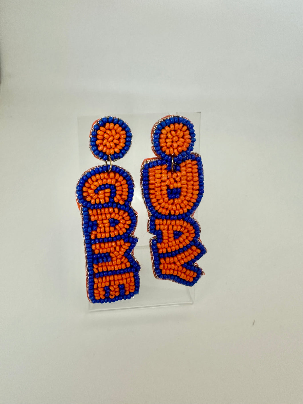 Beaded Game Day Earrings