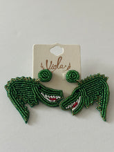 Load image into Gallery viewer, Beaded Gator Earrings
