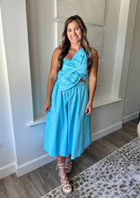 Load image into Gallery viewer, Topaz Blue Midi Dress
