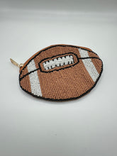 Load image into Gallery viewer, Football Beaded Coin Purse
