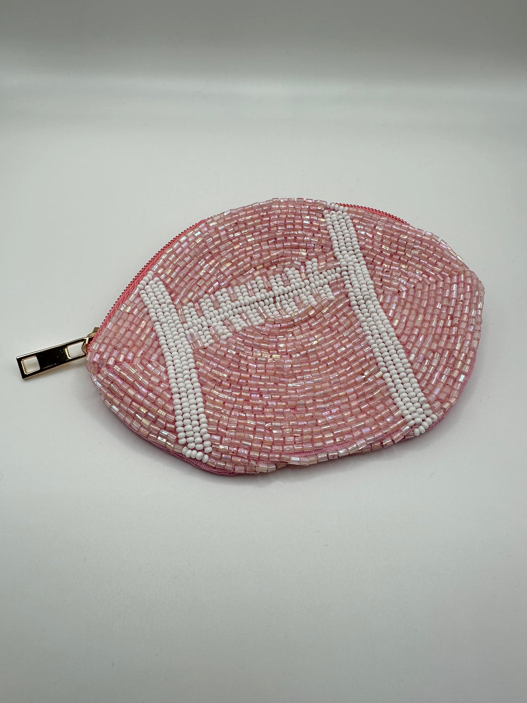 Football Beaded Coin Purse