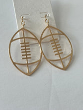 Load image into Gallery viewer, Gold Football Earrings
