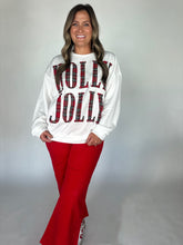 Load image into Gallery viewer, Plaid Holly Jolly Sweatshirt
