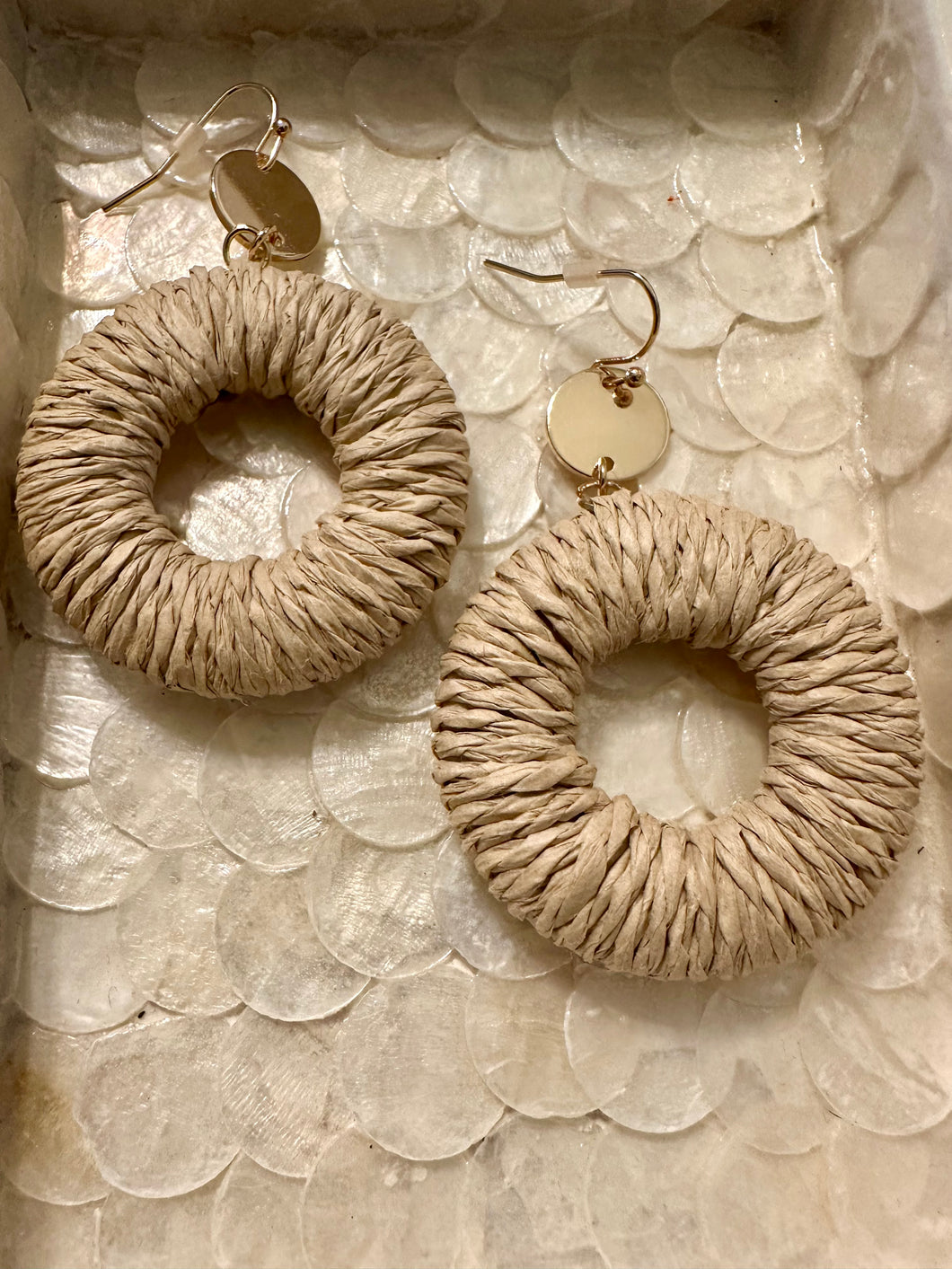 Rattan Earrings