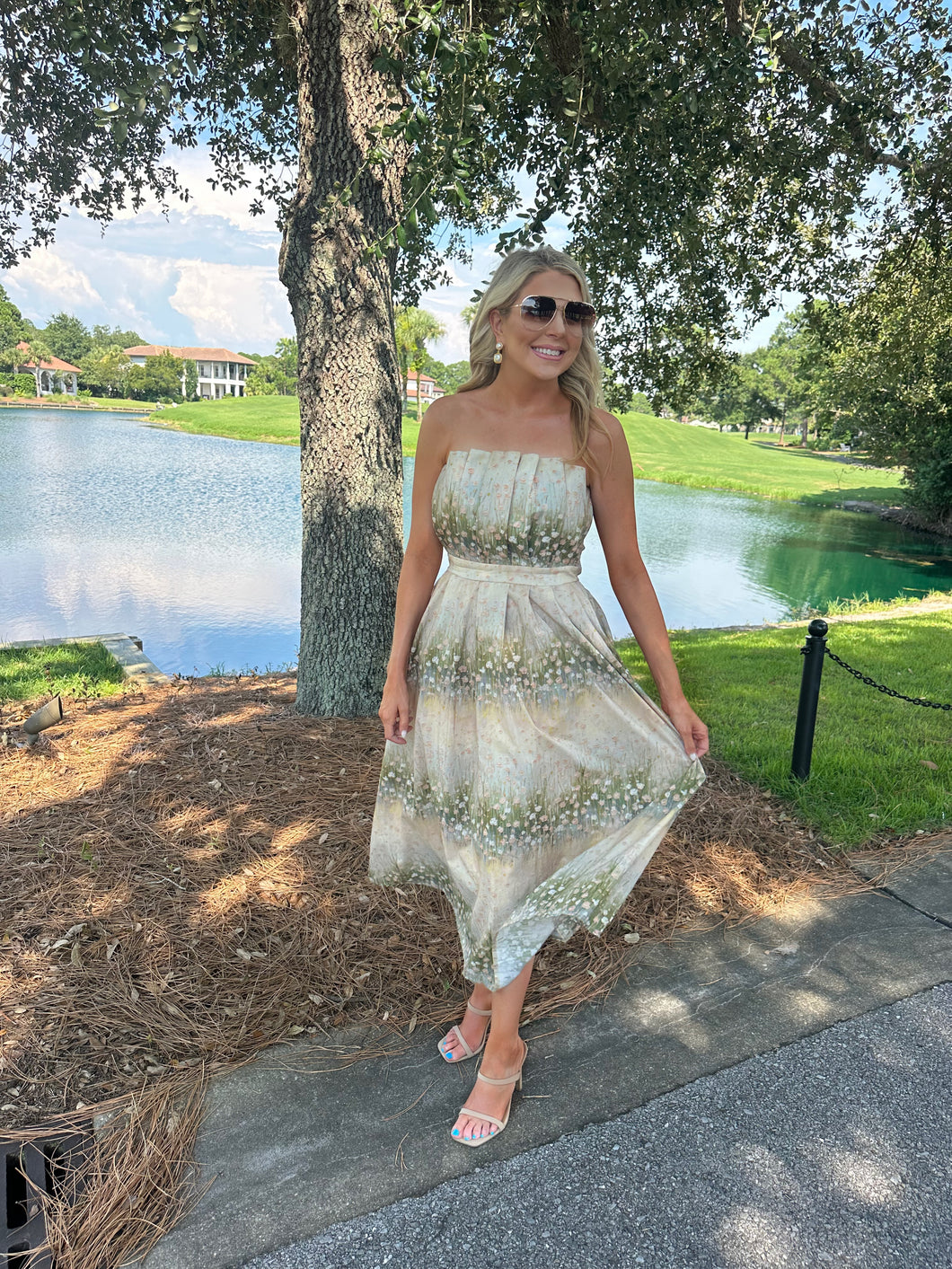 Flirt In Floral Dress