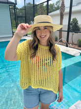 Load image into Gallery viewer, Soak Up The Sun Crochet Top
