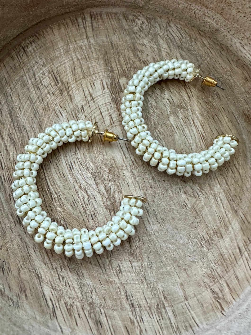 Beaded Hoops