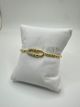 Load image into Gallery viewer, Classic Gold Bead Bracelet With Link
