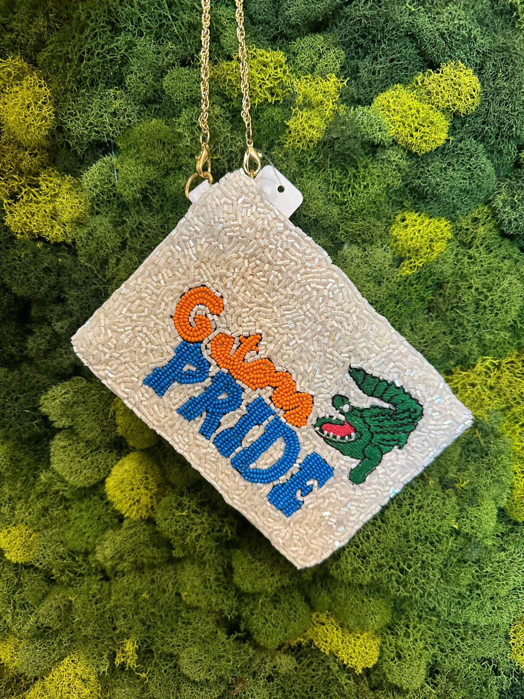 Gator Pride Beaded Coin Pouch