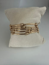 Load image into Gallery viewer, All Gold Stretchy Stack Bracelet
