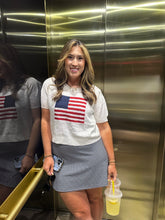 Load image into Gallery viewer, American Flag Sweater Top
