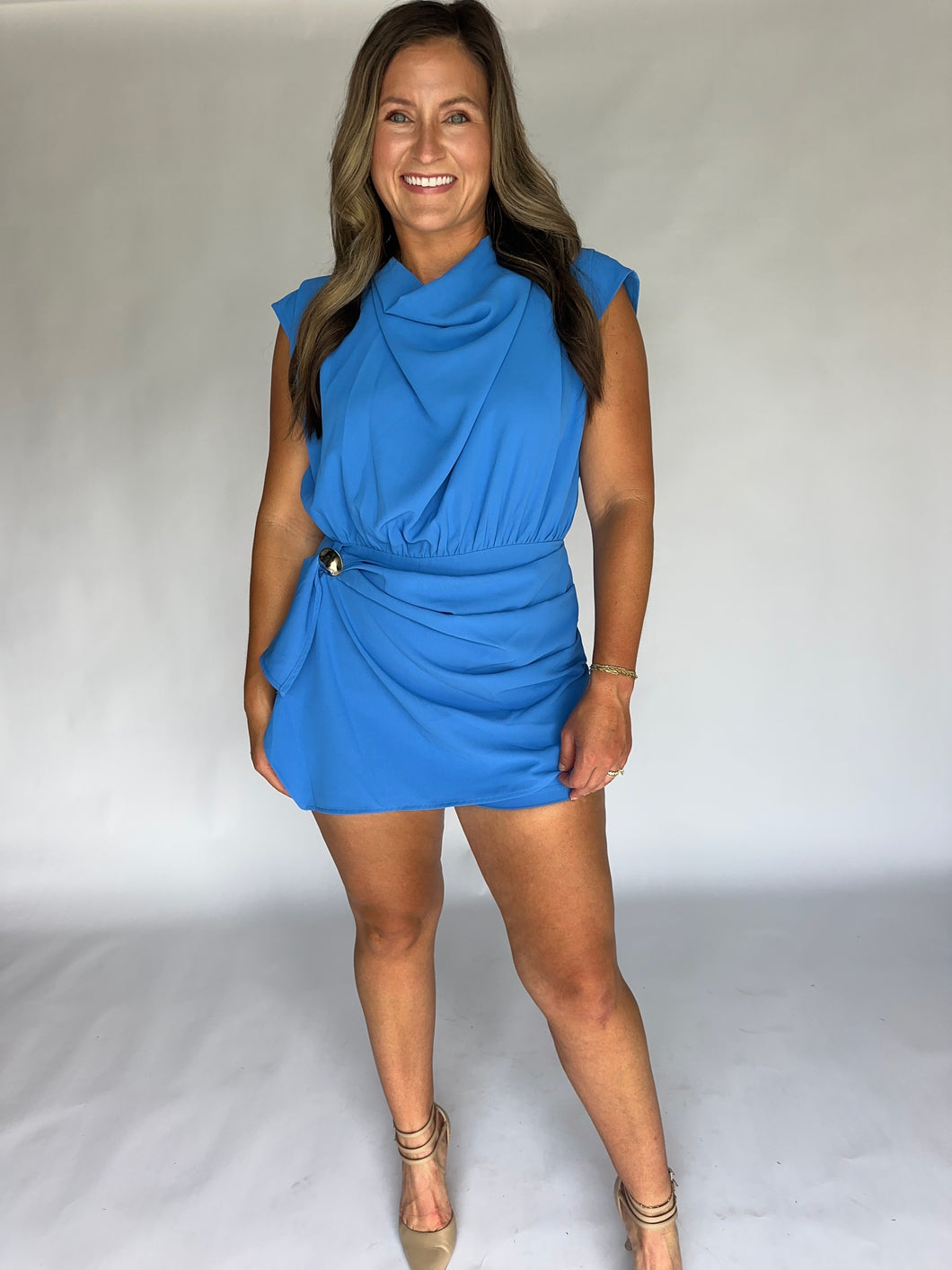 Blue Voltage Romper