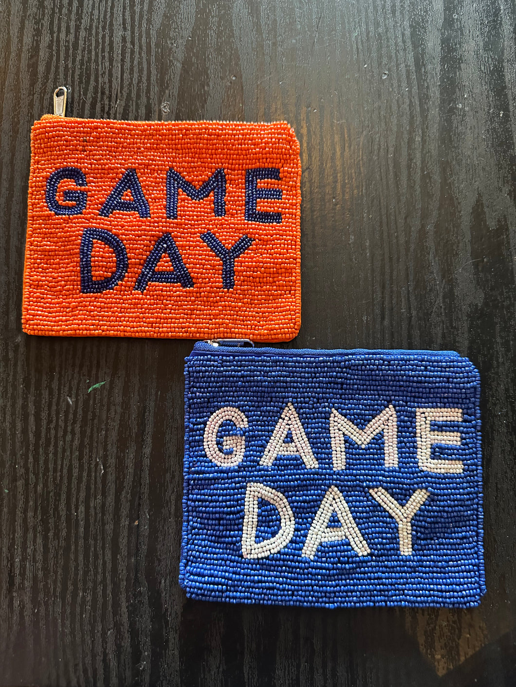 GAME DAY Beaded Coin Pouches