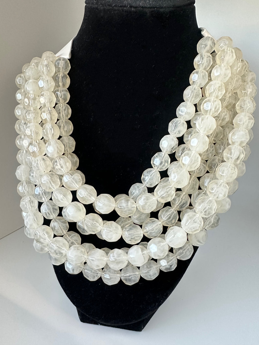 Agate Ball Bead Necklace