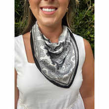 Load image into Gallery viewer, Black and Grey Bandana
