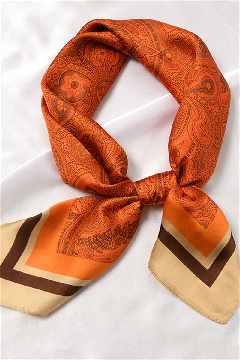 Orange and Tan Scarf